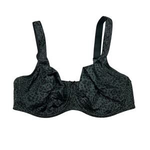 Rosa Faia Underwire Full Coverage Spacer Bra Leopard Print Green Black 38F